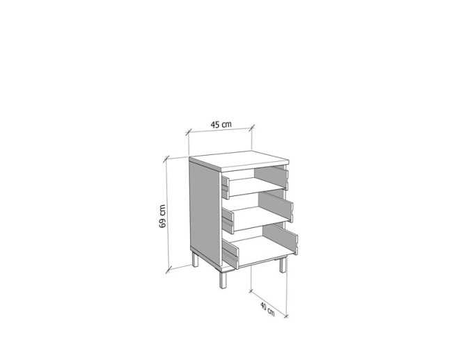 Noćni ormarić Mondego