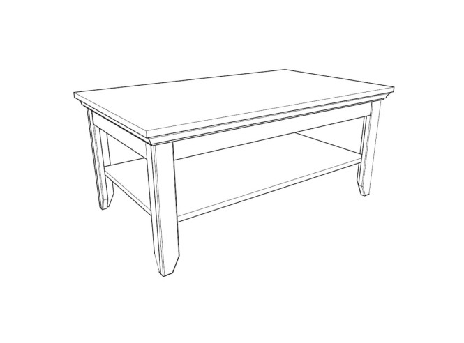 Stol klub Rustic