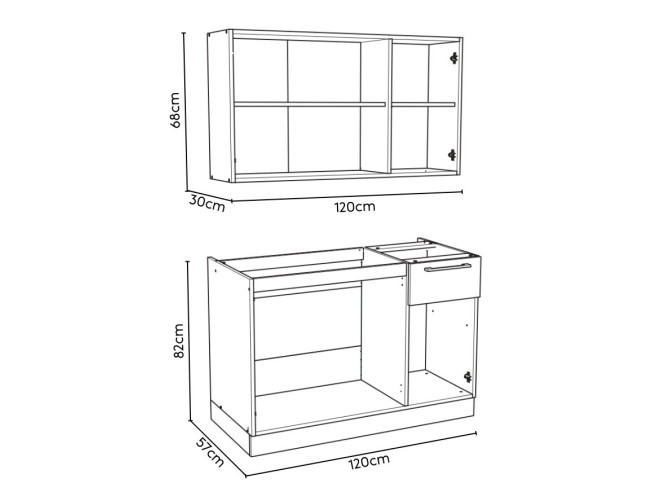 Kuhinja Comfort 120