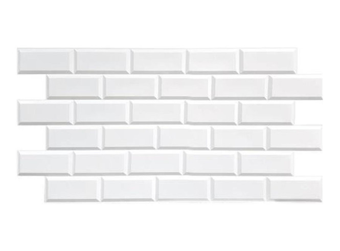 PVC panel Metro White