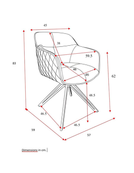 Stolica Sherlock antracit