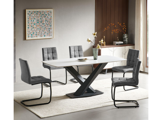 Stolica Parma dark grey