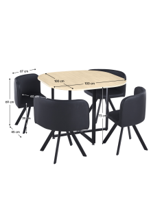 Stol + 4 stolice Bevis 2