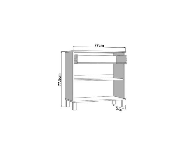 Komoda Almond 77 2K1F2V OB