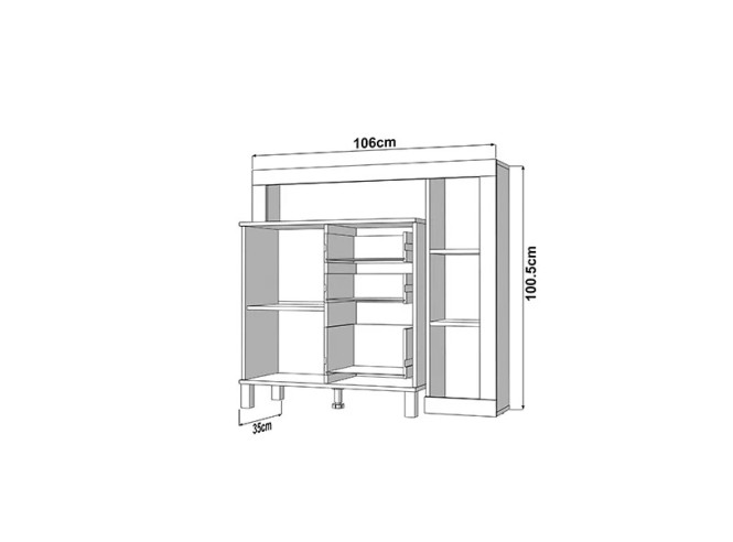 Komoda Sark 106 2K3F1V OP OB AH
