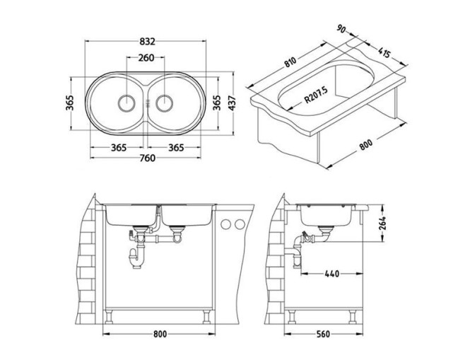 Sudoper Ugradbeni Form 50