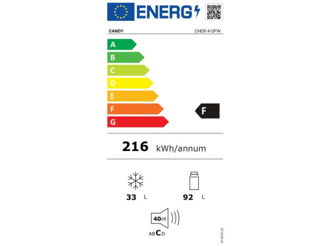 Candy hladnjak CHDS 412FW