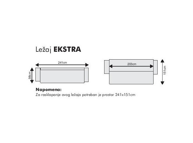 Ležaj Extra