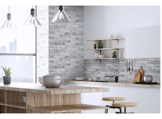 PVC panel Grey Brick