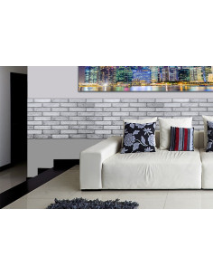 PVC panel Brick White