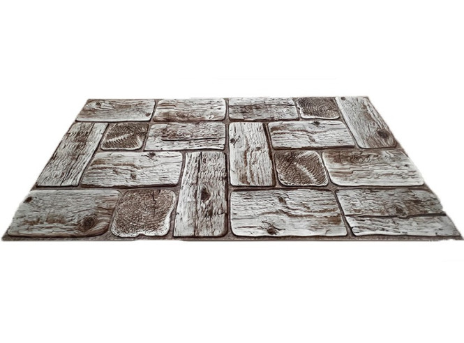 PVC panel White Round Logs