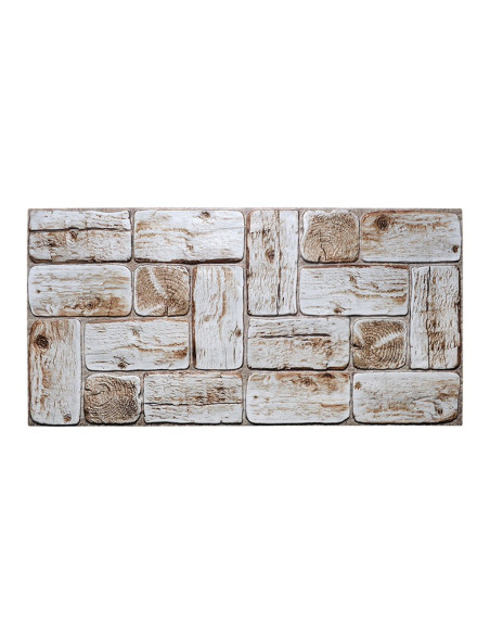 PVC panel White Round Logs