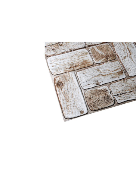 PVC panel White Round Logs