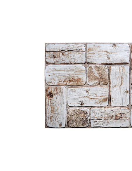 PVC panel White Round Logs